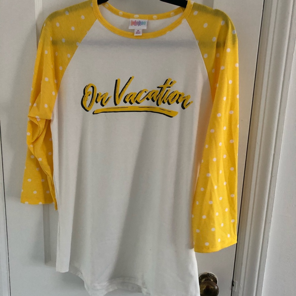 Medium LuLaRoe On Vacation Randy Tee